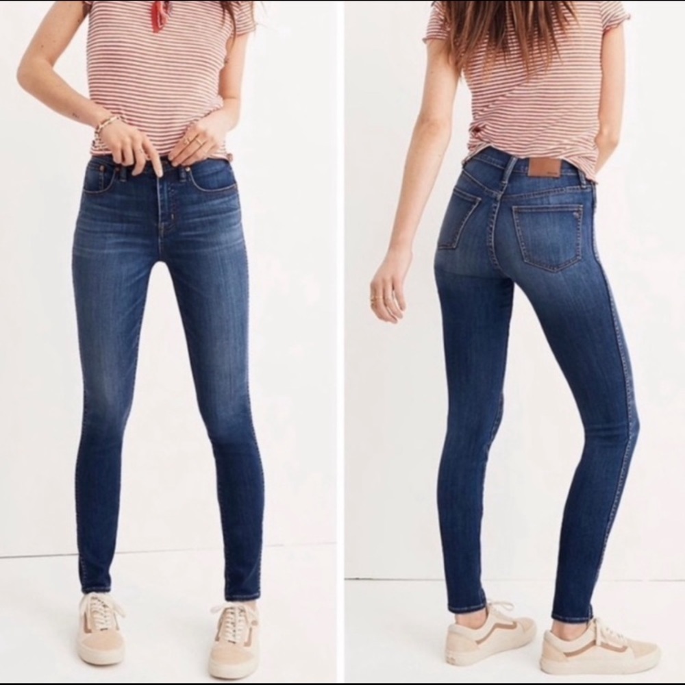 Madewell skinny skinny jeans with raw hem size 24 x 32